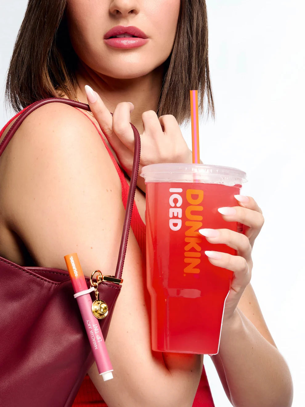 Dunkin' maracuja juicy lip tint stain + free charm duo