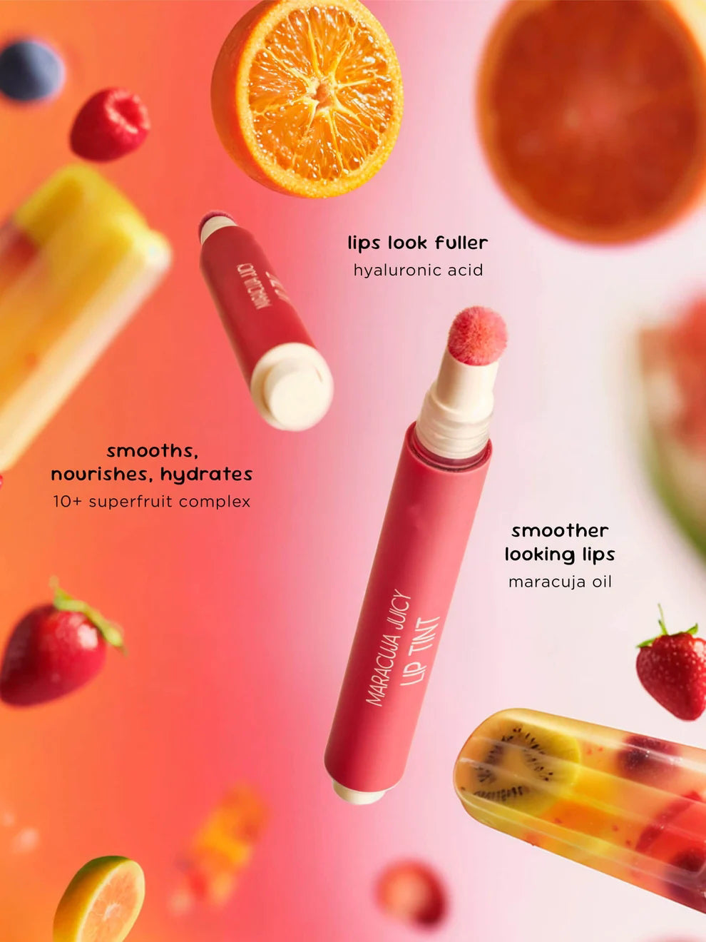 Dunkin' maracuja juicy lip tint stain + free charm duo
