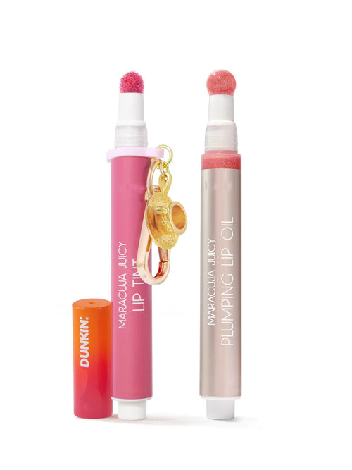 Dunkin' maracuja juicy lip tint & plumping oil duo + FREE charm