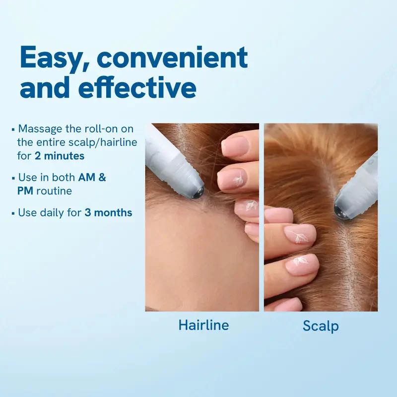Last 3 hours 60% off⏰Hair Growth Roll-On Serum – See hair growth in 4 weeks