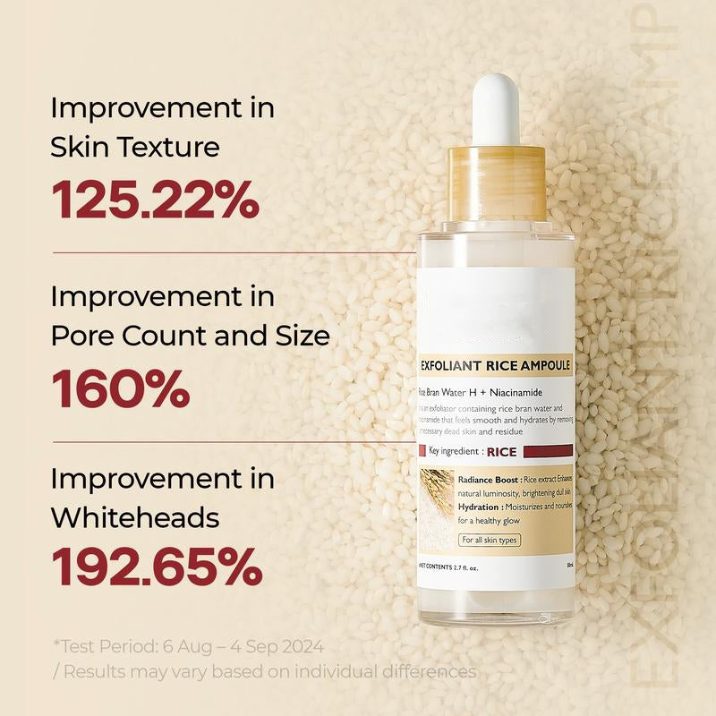 Peel Shot Glow Rice Ampoule Duo - Serums for Brightening, Exfoliating, and Moisturizing - Suitable for All Skin Types