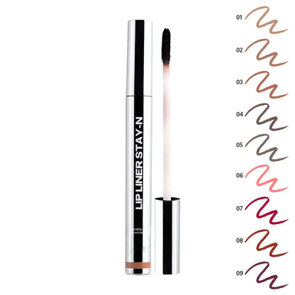 Lip Liner Stain - All Day & Night Lipliner with Hyaluronic Acid & Vitamin E - Long Lasting Formula - 0.12 fl oz / 3.5 ml
