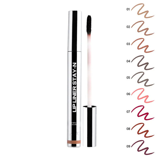 Lip Liner Stain - All Day & Night Lipliner with Hyaluronic Acid & Vitamin E - Long Lasting Formula - 0.12 fl oz / 3.5 ml