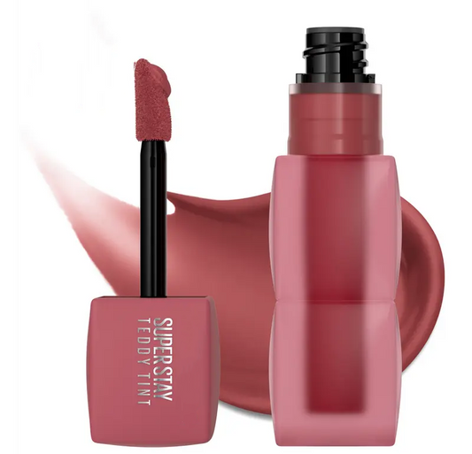 Super Stay Teddy Tint, 12HR Wear, Lightweight, Long Lasting and Smudge Proof Soft Matte Lipstick