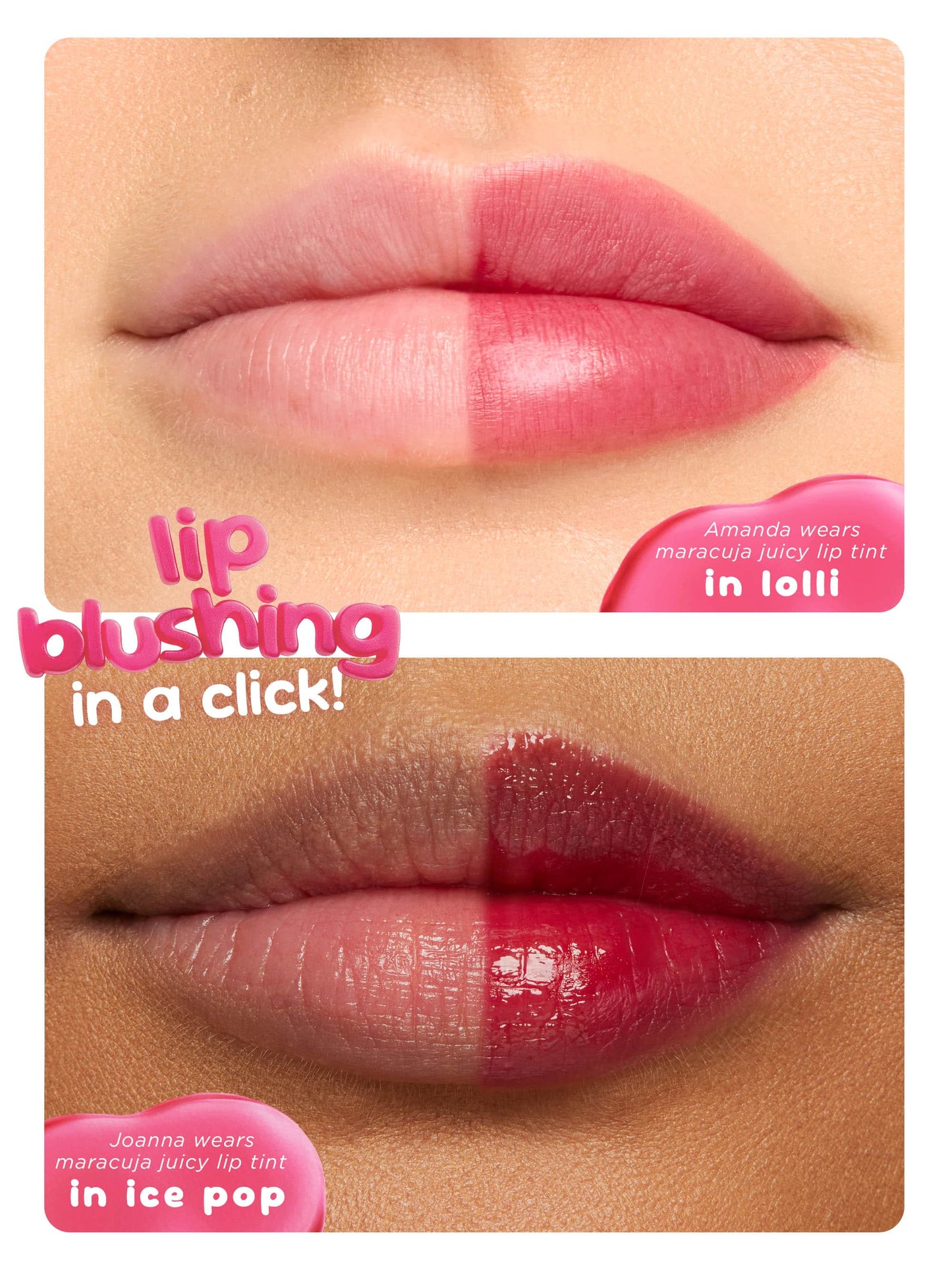 Dunkin' maracuja juicy lip tint stain + free charm duo